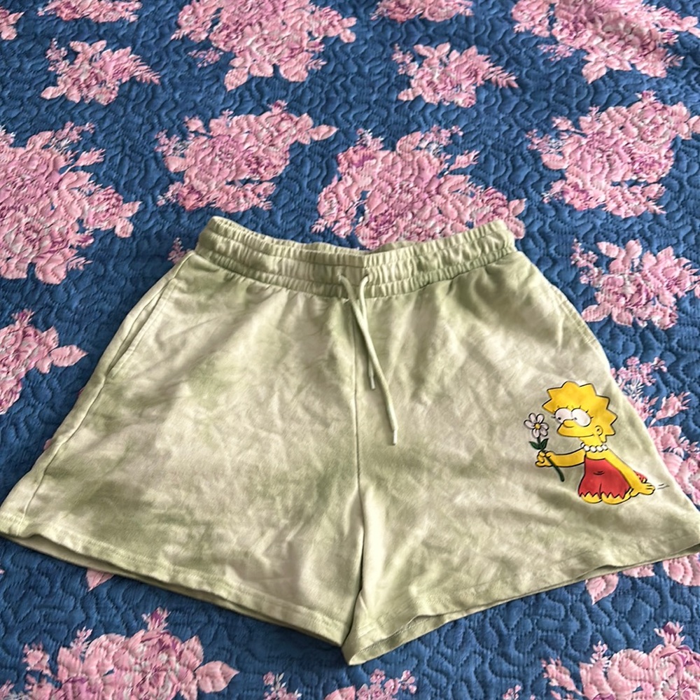 Green Simpsons Shorts
